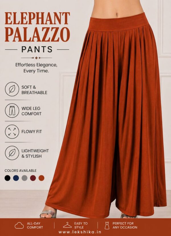FULL SIZE PLAIN ELEPHANT PALAZZO