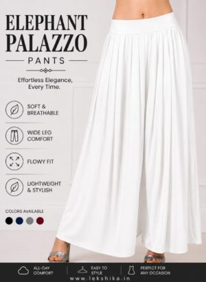 FULL SIZE PLAIN ELEPHANT PALAZZO