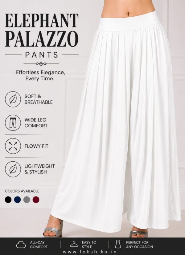 FULL SIZE PLAIN ELEPHANT PALAZZO