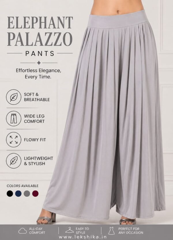 FULL SIZE PLAIN ELEPHANT PALAZZO