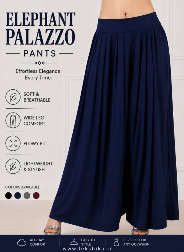FULL SIZE PLAIN ELEPHANT PALAZZO