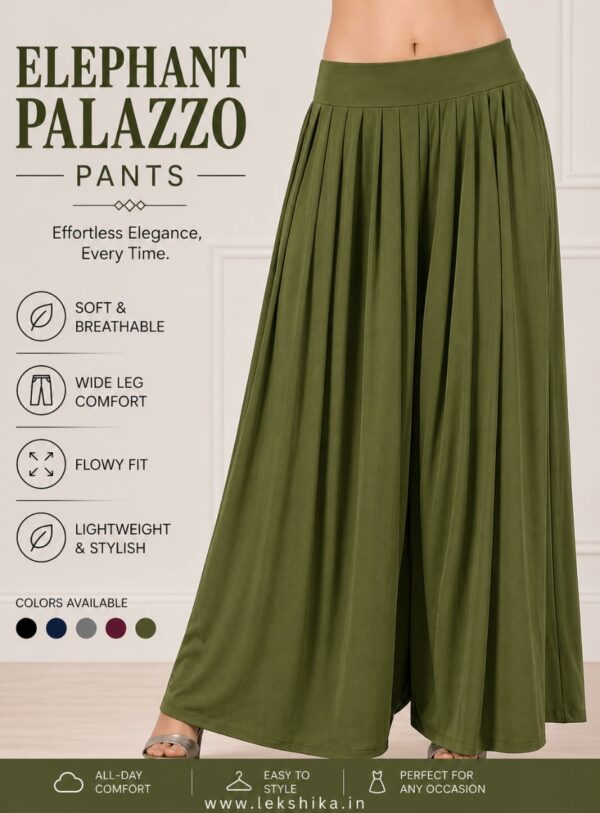 FULL SIZE PLAIN ELEPHANT PALAZZO