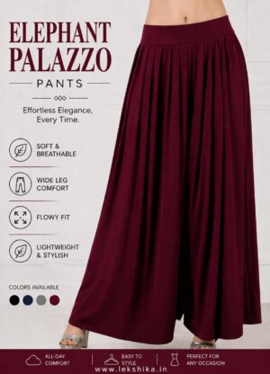 FULL SIZE PLAIN ELEPHANT PALAZZO