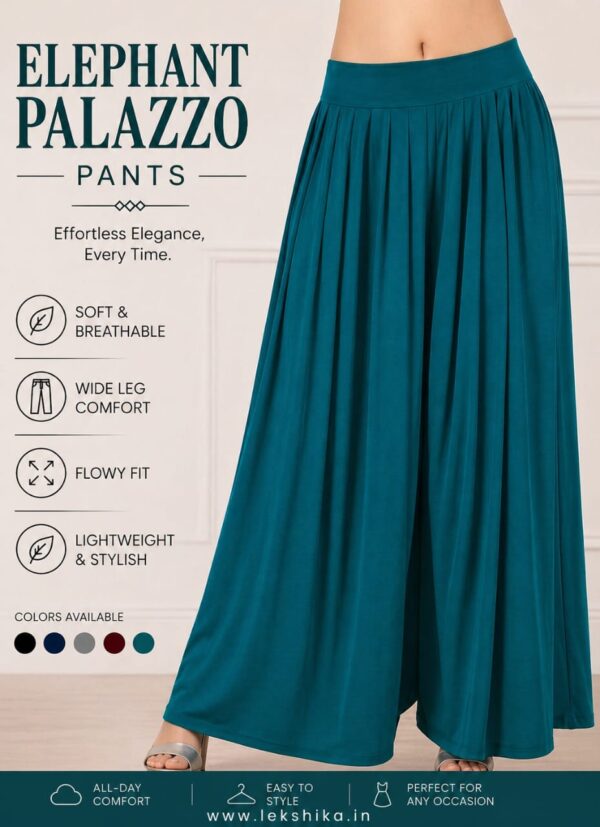 FULL SIZE PLAIN ELEPHANT PALAZZO