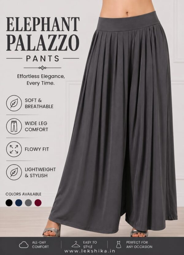 FULL SIZE PLAIN ELEPHANT PALAZZO