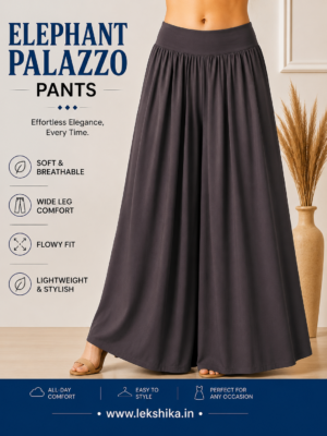 PLAIN ELEPHANT PALAZZO