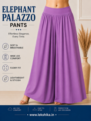 PLAIN ELEPHANT PALAZZO