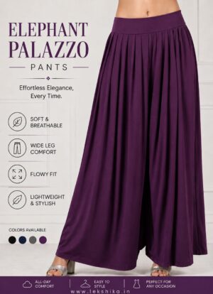 PLAIN ELEPHANT PALAZZO