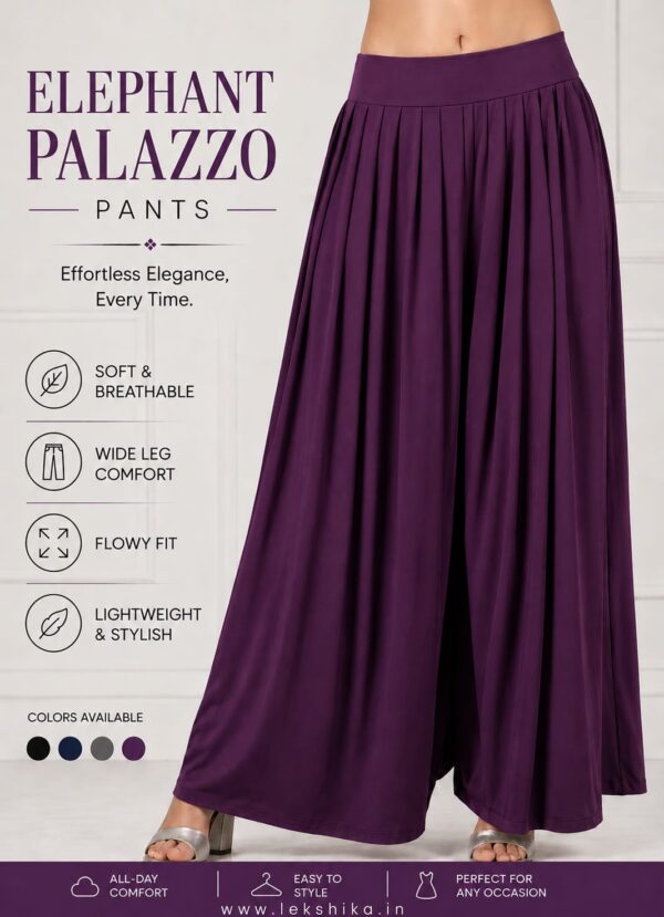 PLAIN ELEPHANT PALAZZO