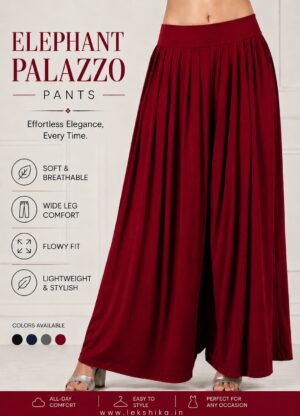 PLAIN ELEPHANT PALAZZO