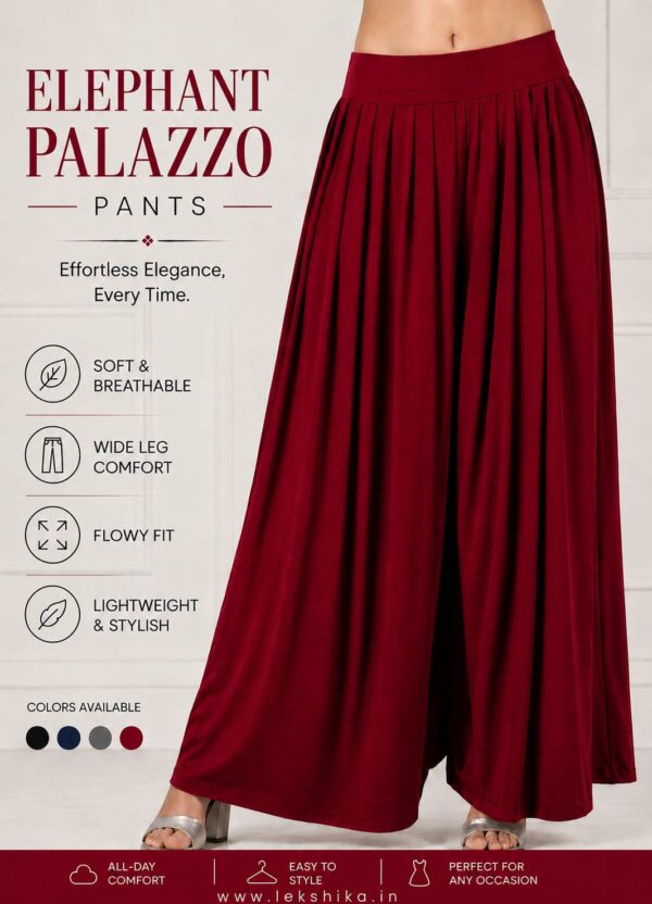 PLAIN ELEPHANT PALAZZO
