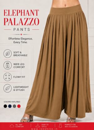 PLAIN ELEPHANT PALAZZO