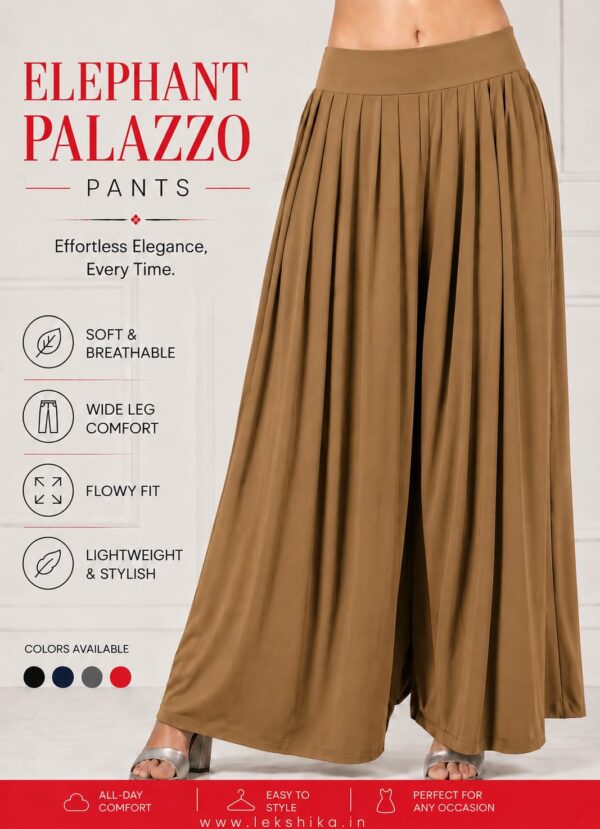 PLAIN ELEPHANT PALAZZO
