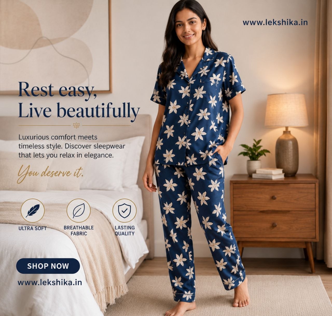NIGHT WEAR PYJAMA SET