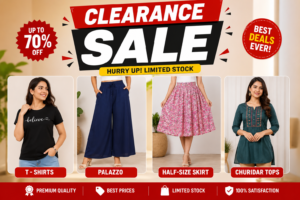 CLEARANCE SALE T SHIRTS PALAZZO CHURIDAR SKIRT
