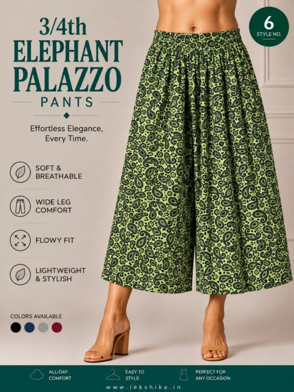 ELEPHANT 3/4TH PALAZZO
