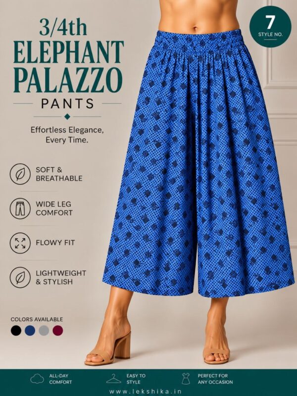ELEPHANT 3/4TH PALAZZO
